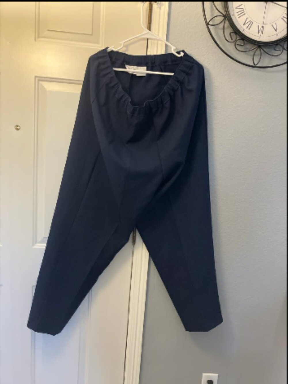 Bend Over Brand Size 20W Navy Pull On Style Dress Pants